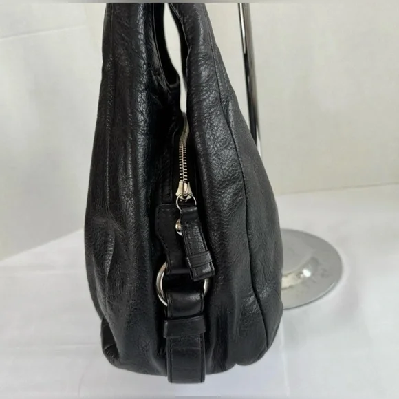 Coach G1271- 21225 Madison Maggie Black Leather Hobo Shoulder Tote Bag Supple - Picture 5 of 13